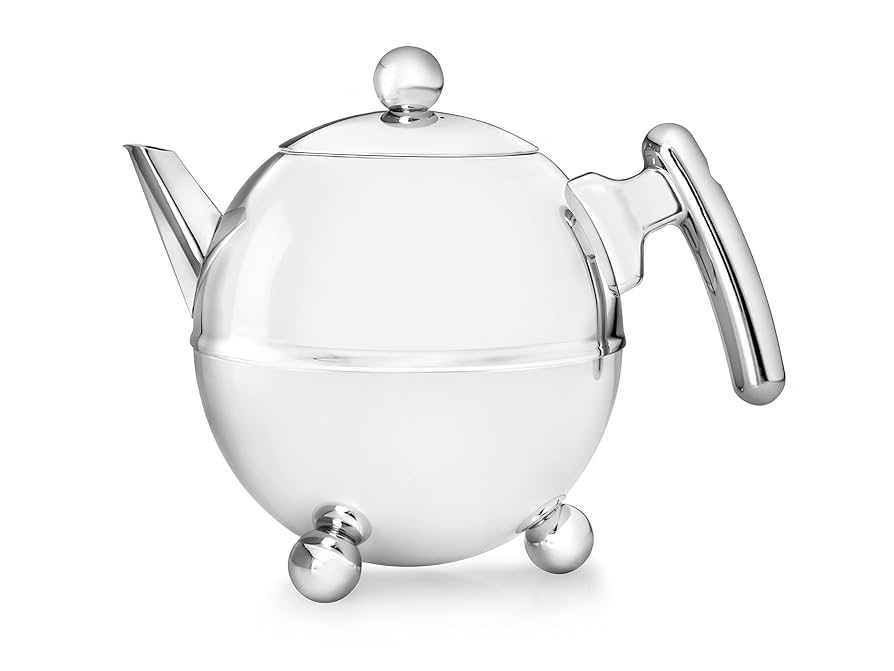 Amazon.com: bredemeijer Bella Ronde Double Walled Teapot